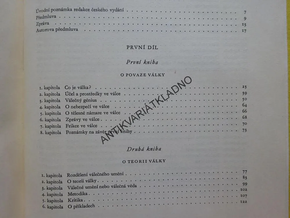 O VÁLCE, CARL VON CLAUSEWITZ, **an
