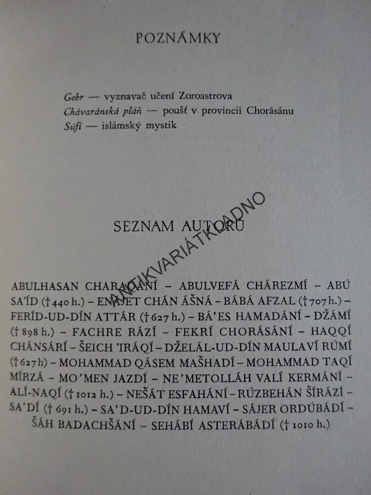 RUBÁ'IJÁT, V. KUBÍČKOVÁ