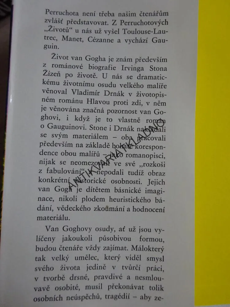 ŽIVOT VINCENTA VAN GOGHA, HENRI PERRUCHOT, **an