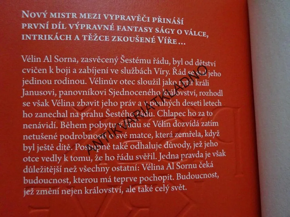 PÍSEŇ KRVE, STÍN KRKAVCE: KNIHA PRVNÍ, ANTHONY RYAN, **an