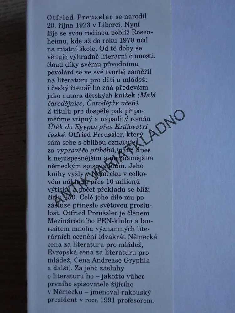 MOJE KNÍŽKA O KRAKONOŠOVI, OTFRIED PREUSSLER, ADOLF BORN, **an