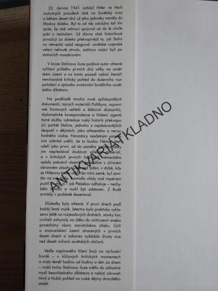 STALINOVY ILUZE, KONSTANTIN PLEŠAKOV, **an