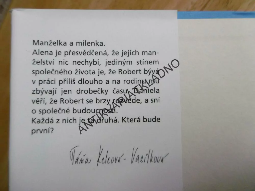 DRUHÁ, TÁŇA KELEOVÁ-VASILKOVÁ, **an