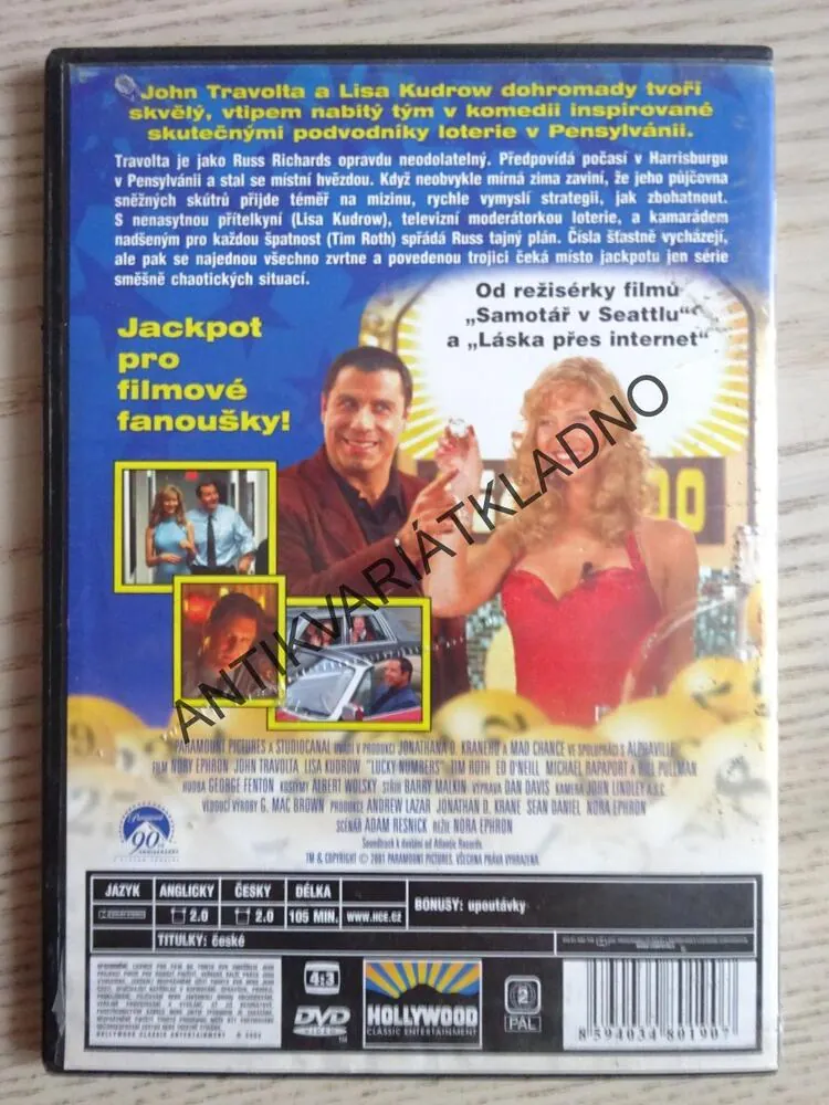 ŠŤASTNÁ ČÍSLA, DVD FILM