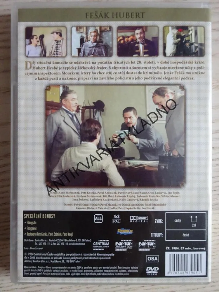 FEŠÁK HUBERT, DVD FILM