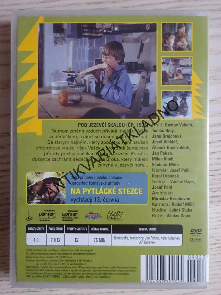 POD JEZEVČÍ SKÁLOU, DVD FILM 