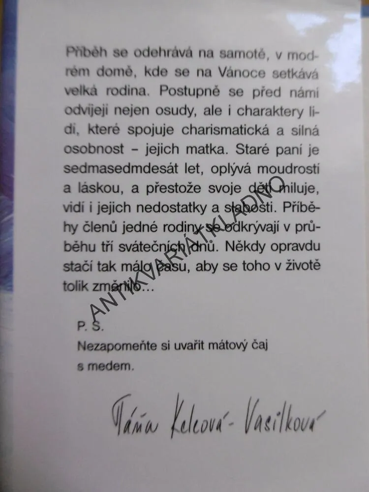 MODRÝ DŮM, TÁŇA KELEOVÁ-VASILKOVÁ