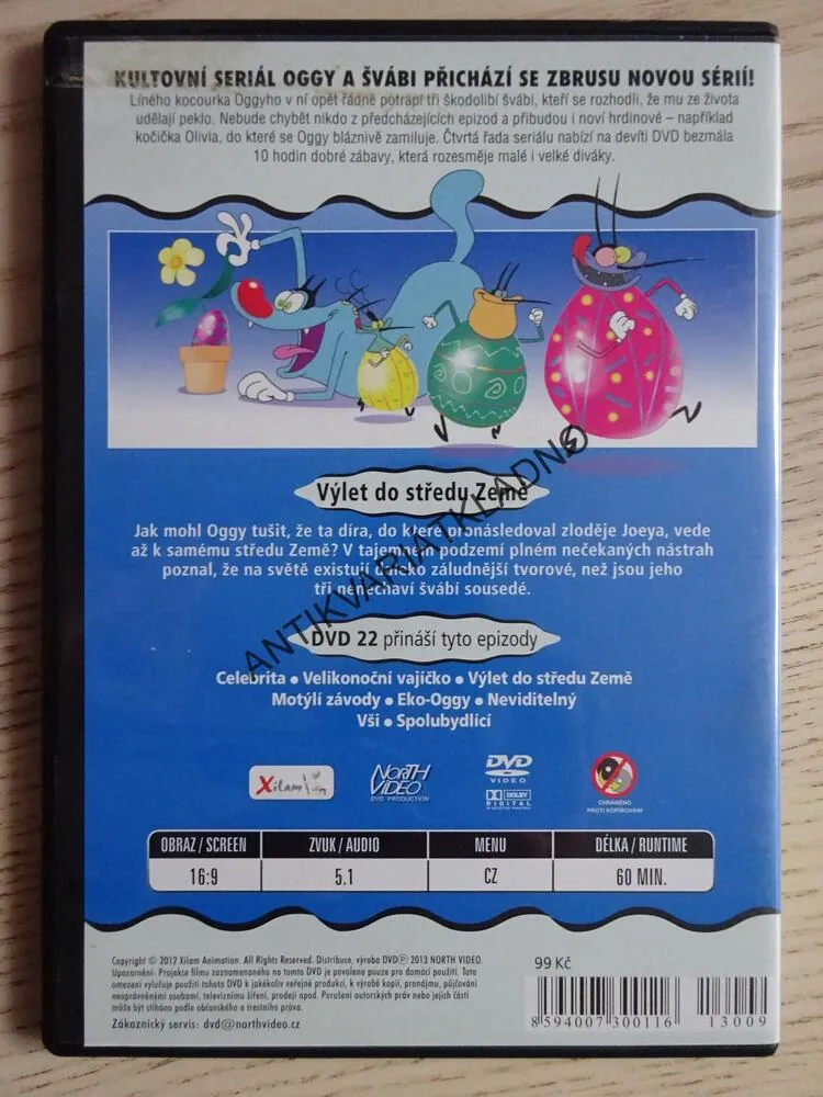 OGGY A ŠVÁBI 22, VÝLET DO STŘEDU ZEMĚ, DVD FILM