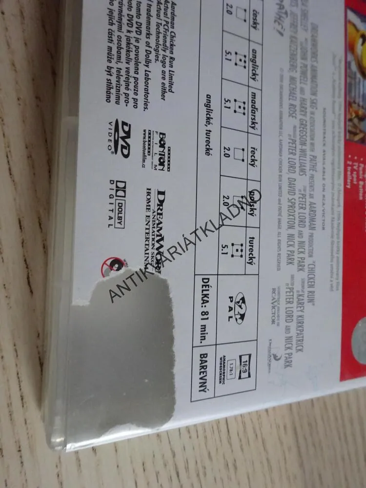 SLEPIČÍ ÚLET, DVD FILM