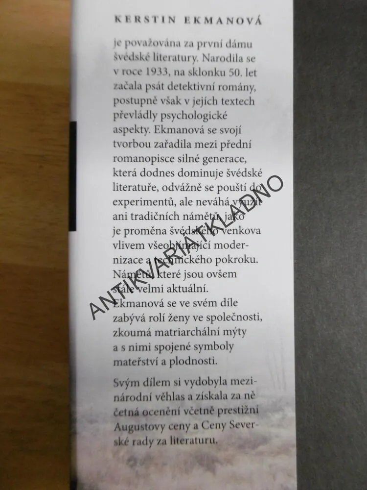 VLČÍ KŮŽE, KERSTIN EKMANOVÁ, **an