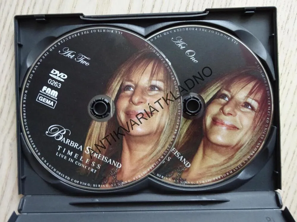 TIMELESS, BARBRA STREISAND, DVD HUDBA