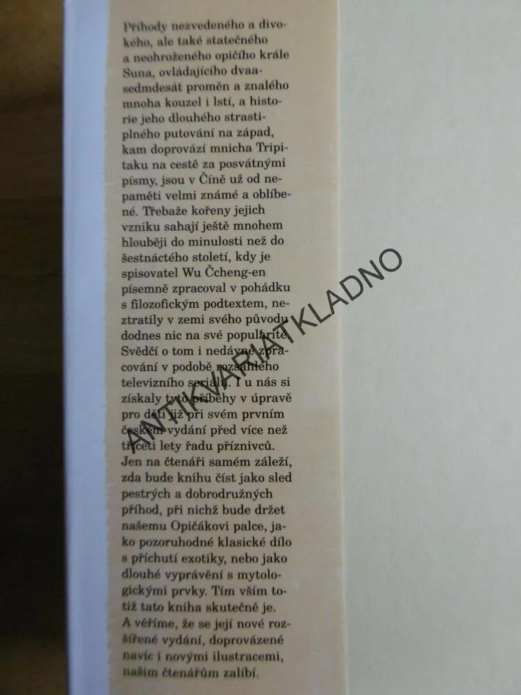 OPIČÍ KRÁL, WU ČCHENG-EN, KREJČOVÁ, 1997