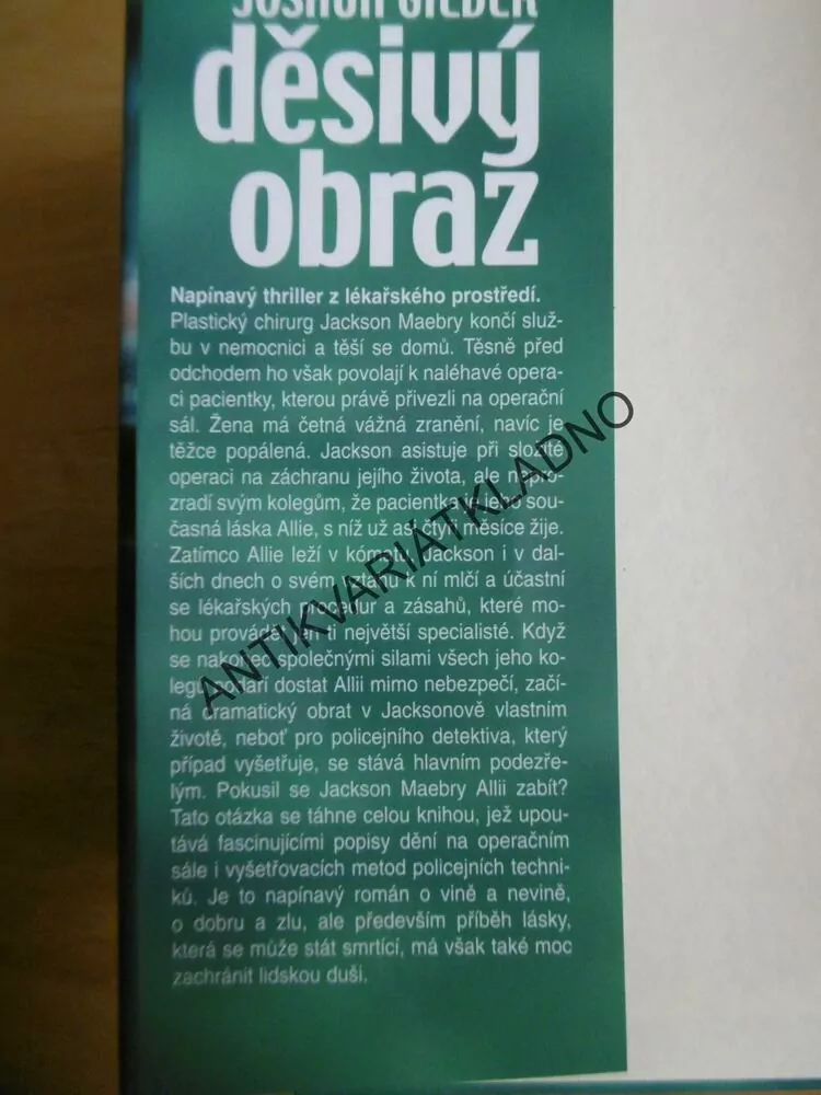DĚSIVÝ OBRAZ, JOSHUA GILDER, **an