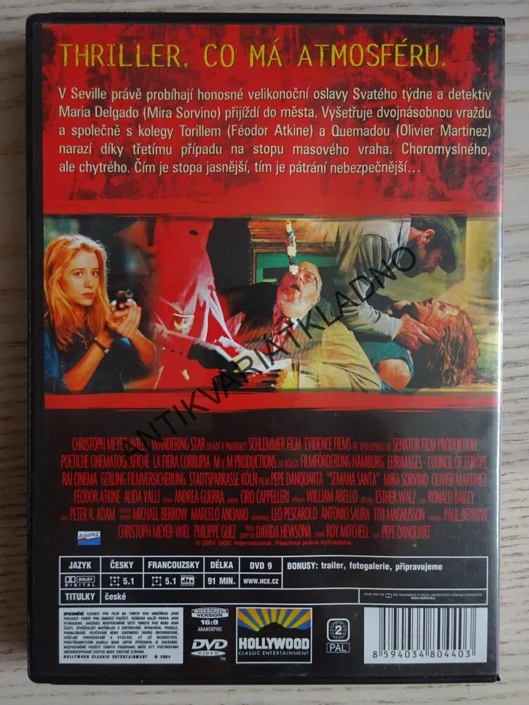 SEMANA SANTA, NA STOPĚ VRAHA, DVD FILM