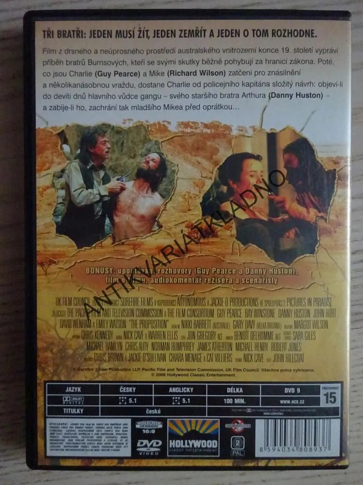 PROPOSITION, DVD FILM