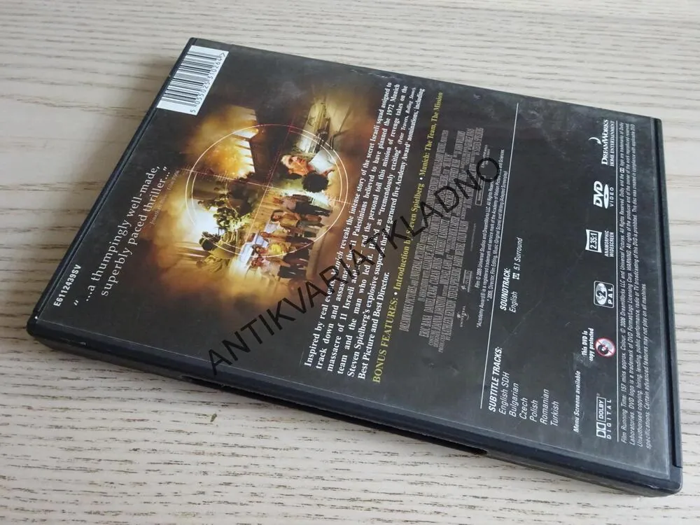 MUNICH, DVD FILM