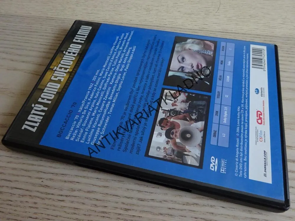 BOCCACCIO '70, DVD FILM