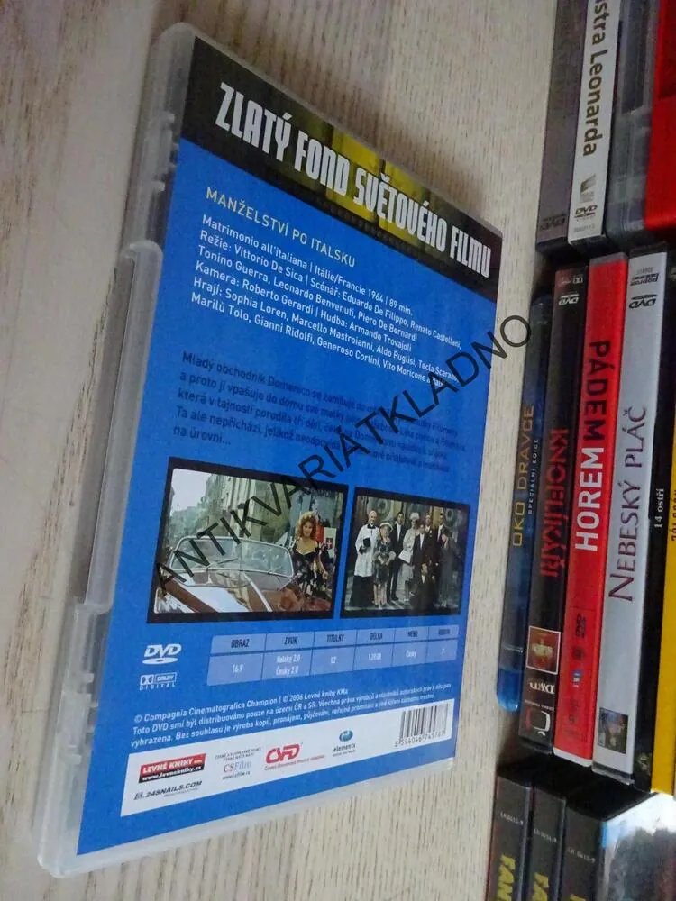 MANŽELSTVÍ PO ITALSKU, DVD FILM