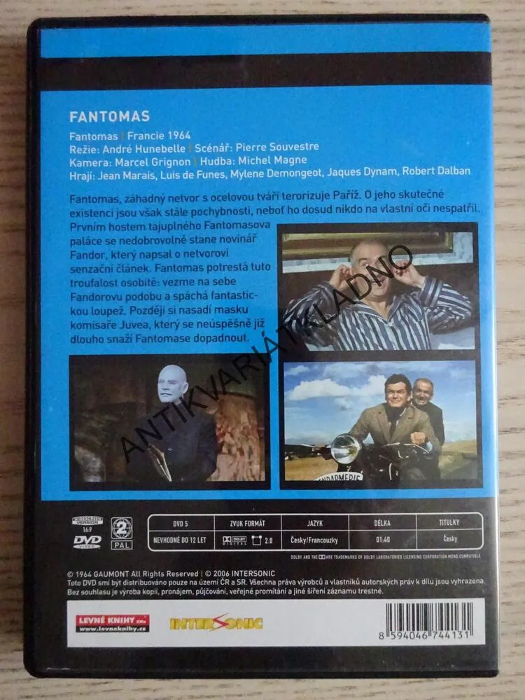 FANTOMAS, DVD FILM