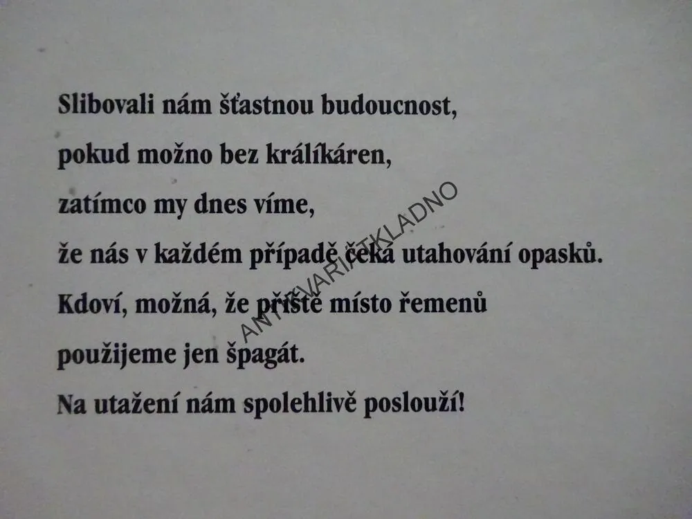 CO NÁS ČEKÁ A NEMINE, FRANTIŠEK KŘÍŽ, **an