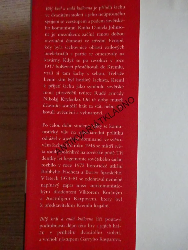 BÍLÝ KRÁL A RUDÁ KRÁLOVNA, DANIEL JOHNSON, **an