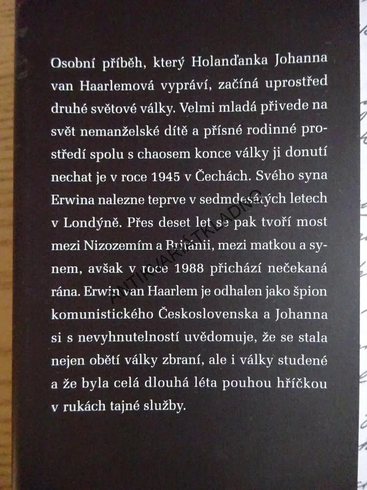 DVAKRÁT JSEM ZTRATILA SYNA, JOHANNA VAN HAARLEMOVÁ, **an