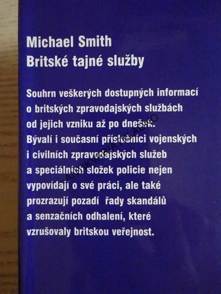 BRITSKÉ TAJNÉ SLUŽBY, MICHAEL SMITH, **an