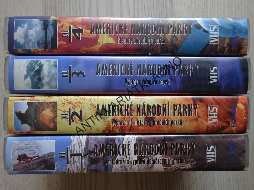 AMERICKÉ NÁRODNÍ PARKY SVĚTA, 4X VHS