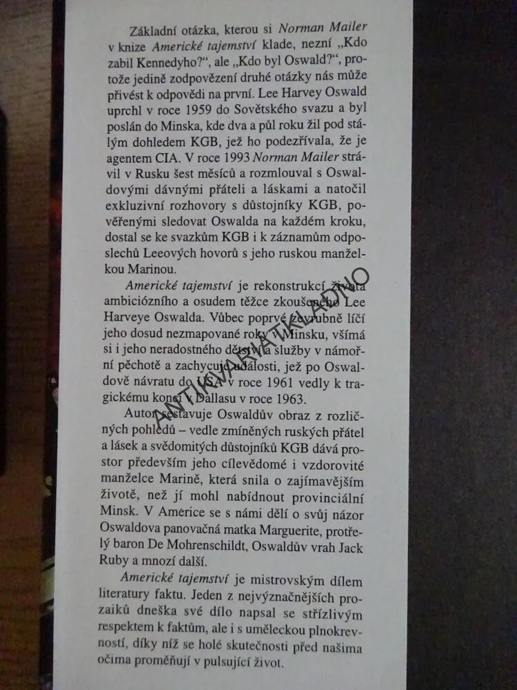 AMERICKÉ TAJEMSTVÍ, NORMAN MAILER, **an