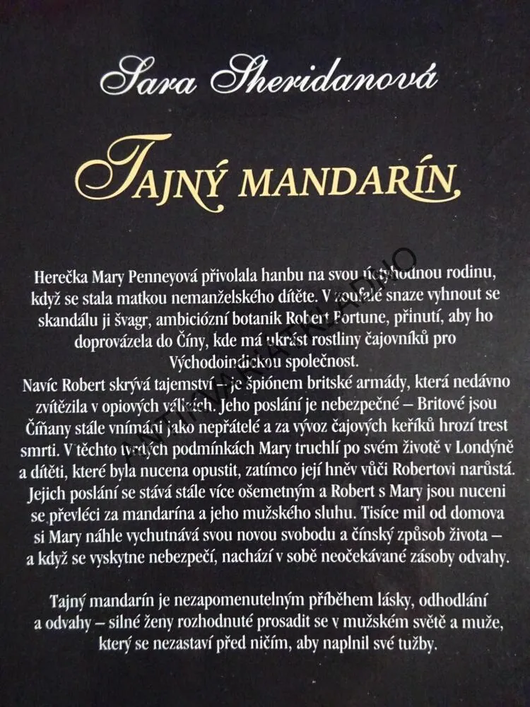 TAJNÝ MANDARÍN, SARA SHERIDANOVÁ, **an