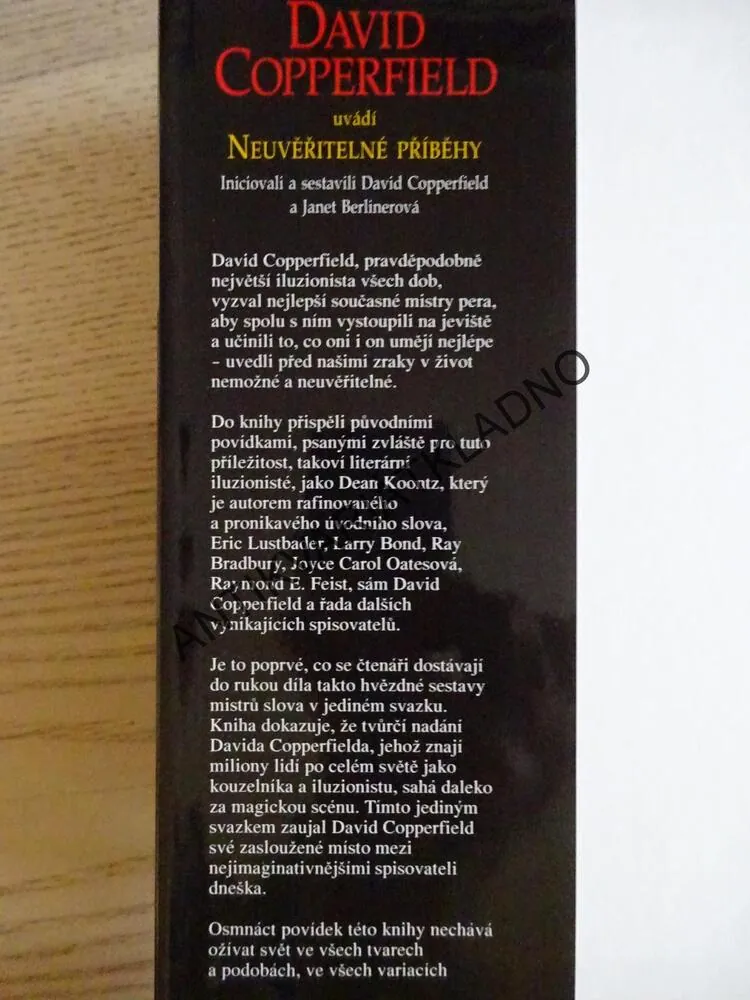 DAVID COPPERFIELD UVÁDÍ NEUVĚŘITELNÉ PŘÍBĚHY, **an