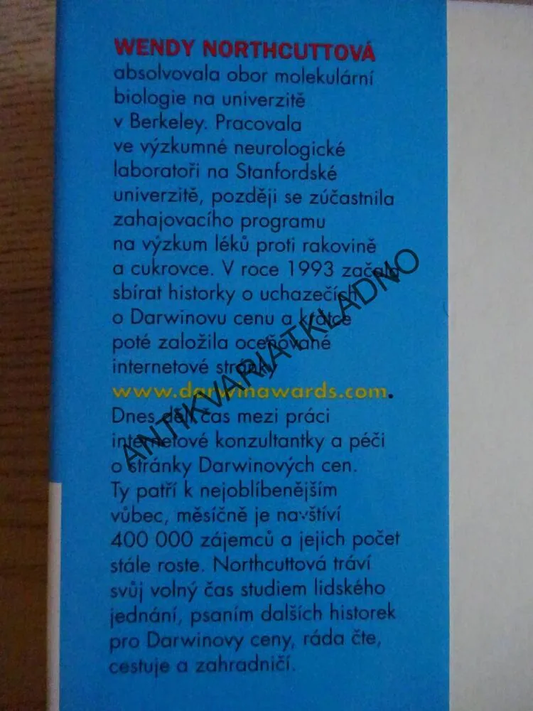 DARWINOVY CENY 2, NEPŘIROZENÝ VÝBĚR, WENDY NORTHCUTTOVÁ, **an