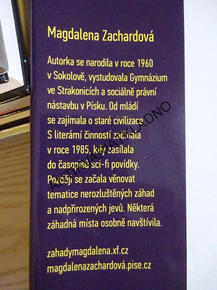 POSELSTVÍ BOHŮ, MAGDALENA ZACHARDOVÁ, **an