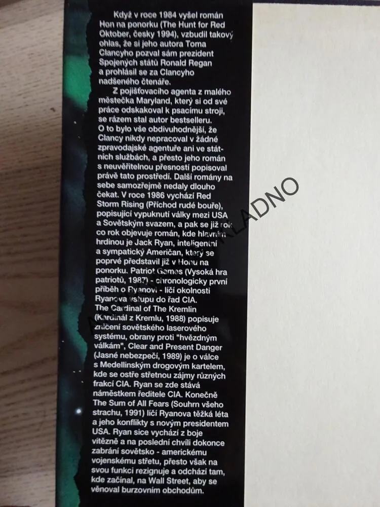 ČESTNÝ DLUH 1-2, TOM CLANCY, **an