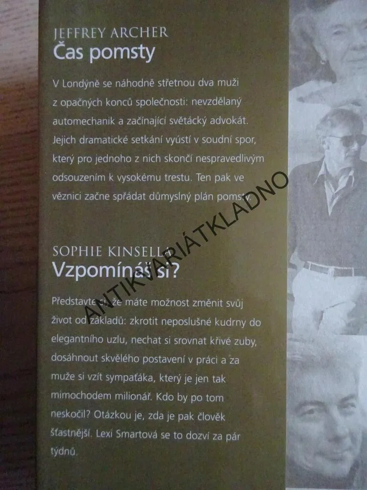 ČAS POMSTY - ARCHER, VZPOMÍNÁŠ SI? - KINSELLA, DÍTĚ ČÍSLO 44 - SMITH, V ŠACHU - BROWN, **an