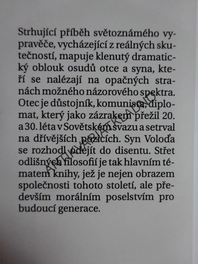 BRÁNY LISTOPADU, CHAIM POTOK, **an