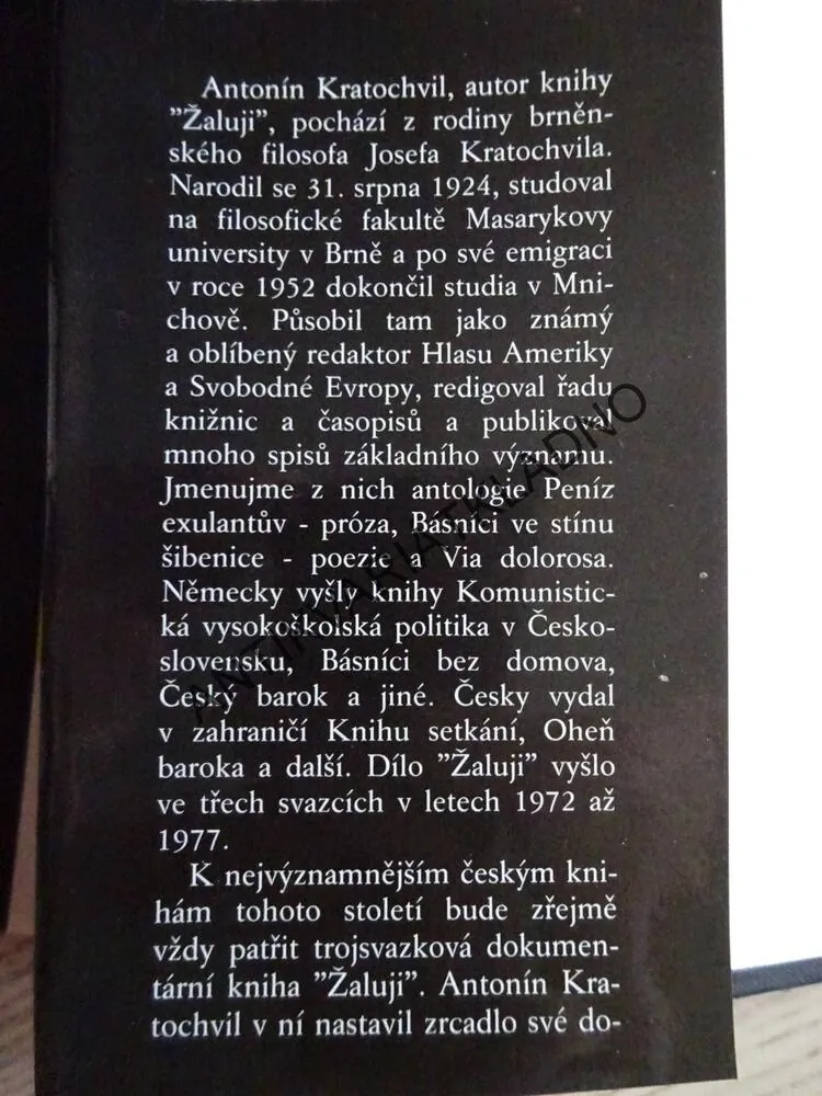 ŽALUJI 1-3, ANTONÍN KRATOCHVIL, **an