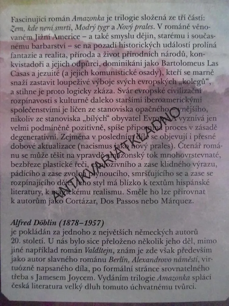 AMAZONKA, ALFRED DÖBLIN, **an