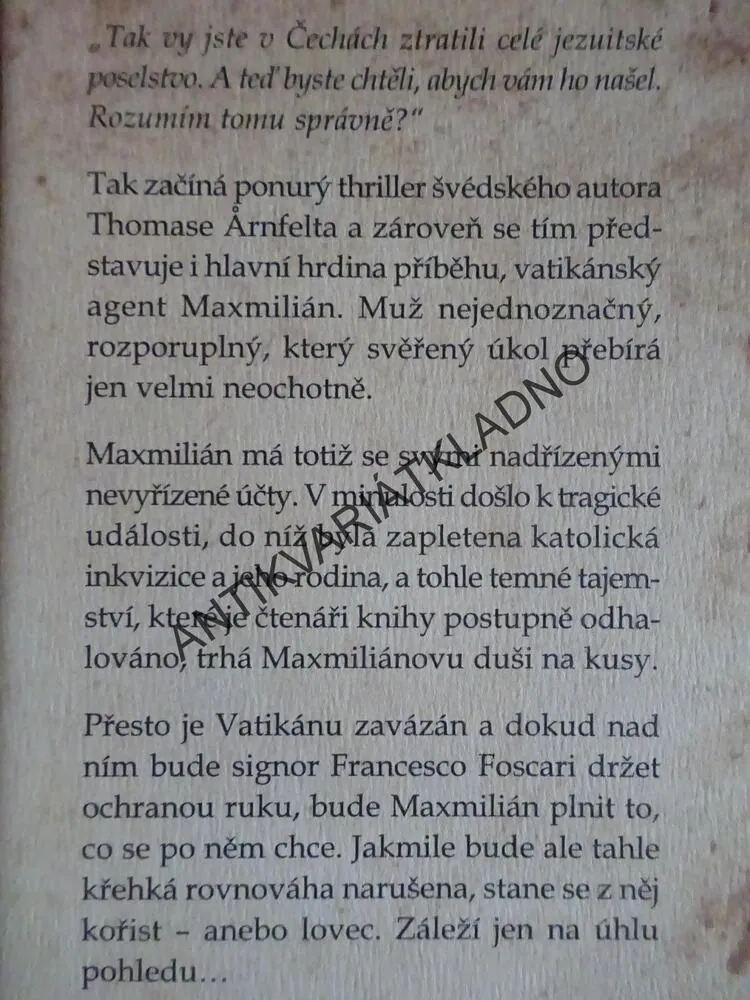 INCIDENT V ČECHÁCH, THOMAS ARNFELT, **an