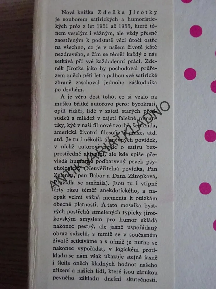 PROFESOR BIOLOGIE NA ŽEBŘÍKU, ZDENĚK JIROTKA, **an