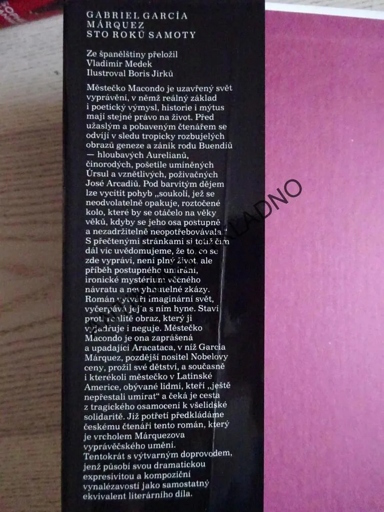 STO ROKŮ SAMOTY, GABRIEL GARCÍA MÁRQUEZ, **an