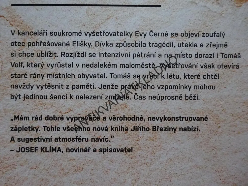 NALEZENÍ, JIŘÍ BŘEZINA, **an