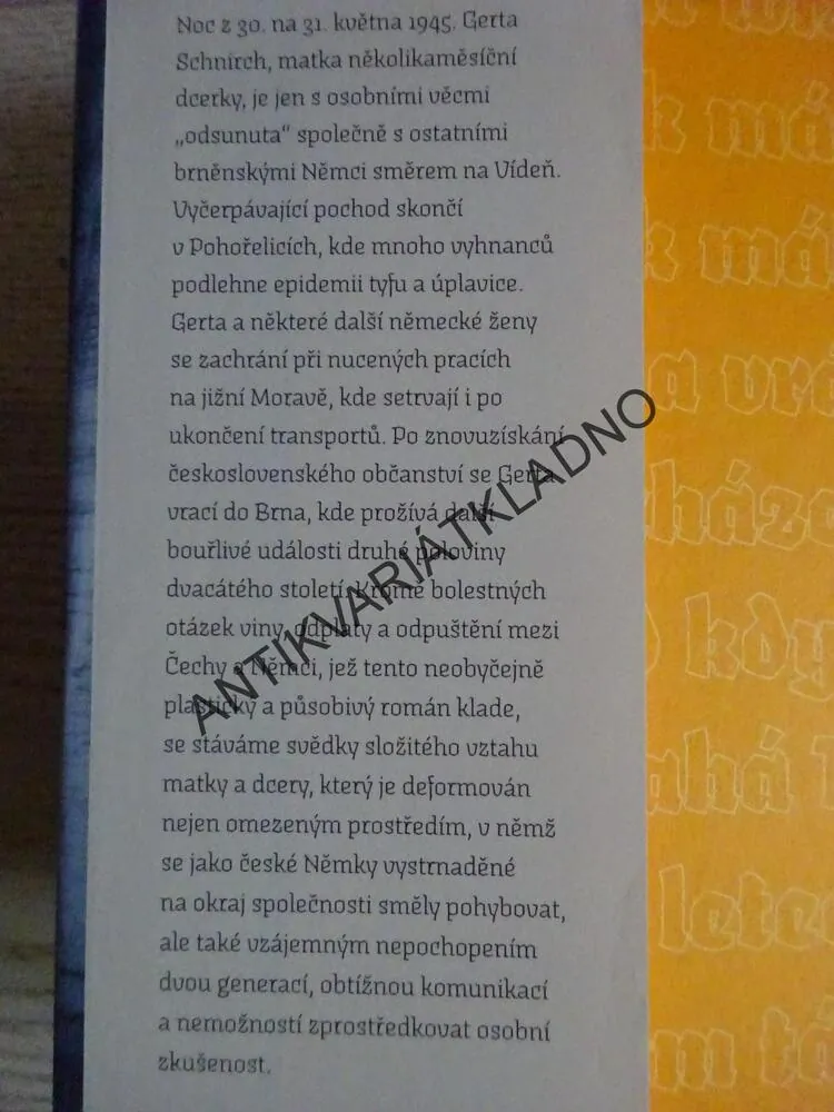 VYHNÁNÍ GERTY SCHNIRCH, KATEŘINA TUČKOVÁ, **an