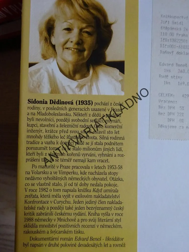 EDVARD BENEŠ - LIKVIDÁTOR, SIDONIA DĚDINOVÁ, **an