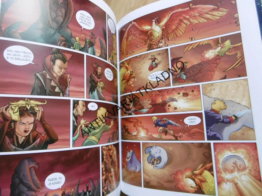MALÝ PRINC Ä PLANETA OHNIVÉHO PTÁKA,ANTOIN DE SAINT-EXUPERY, KOMIKS,