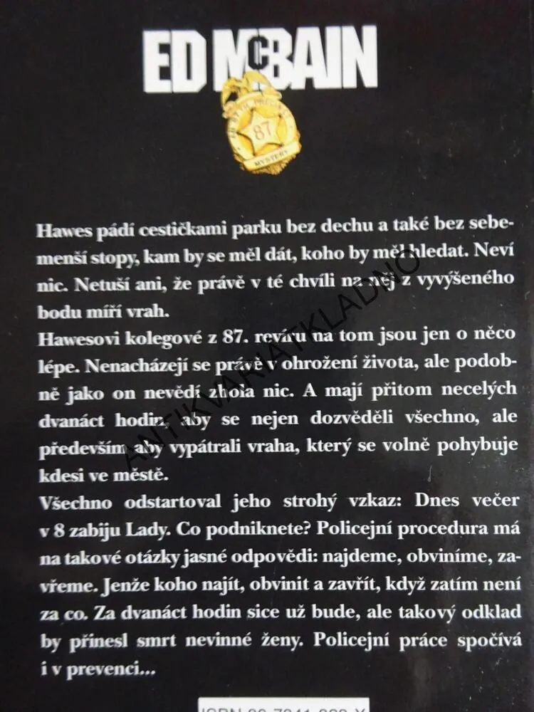 VRAŽDA PŘEDEM OHLÁŠENÁ, ED MCBAIN, **an