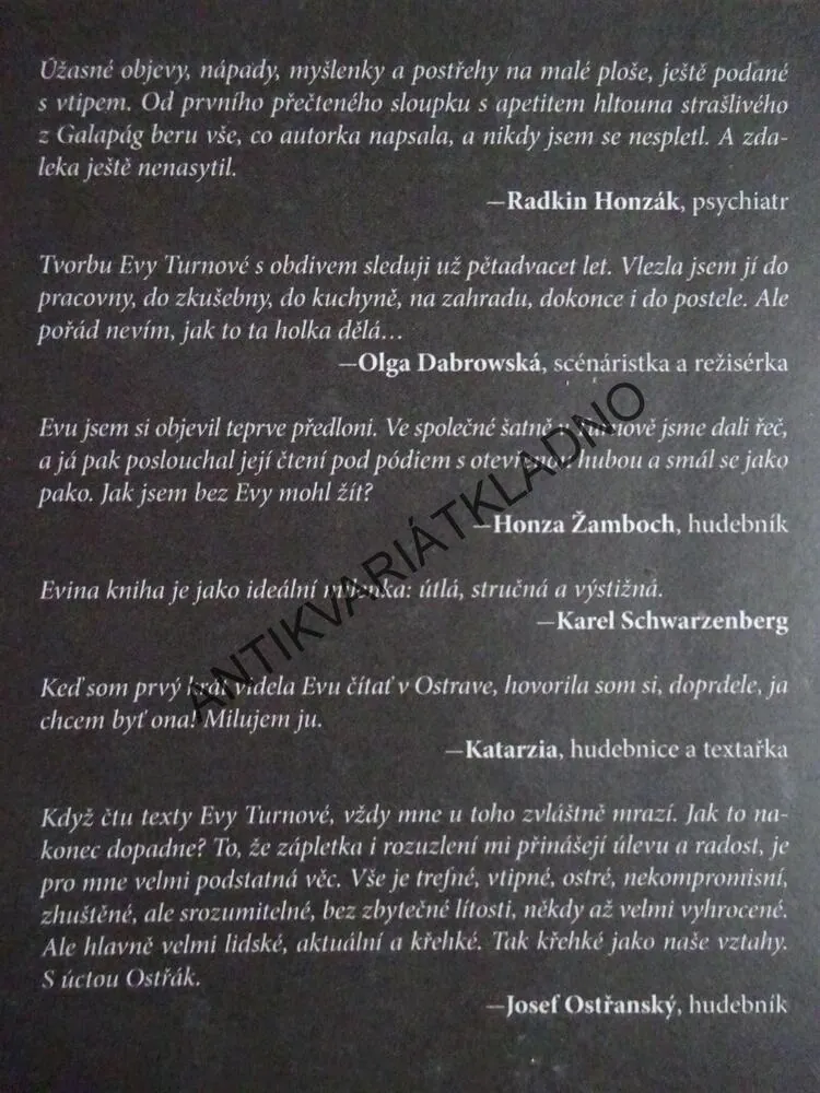 TURNOVÝ HÁJ 7, EVA TURNOVÁ, **an