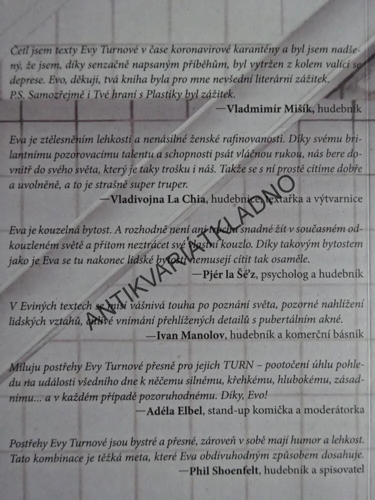 TURNOVÝ HÁJ 8, EVA TURNOVÁ, **an