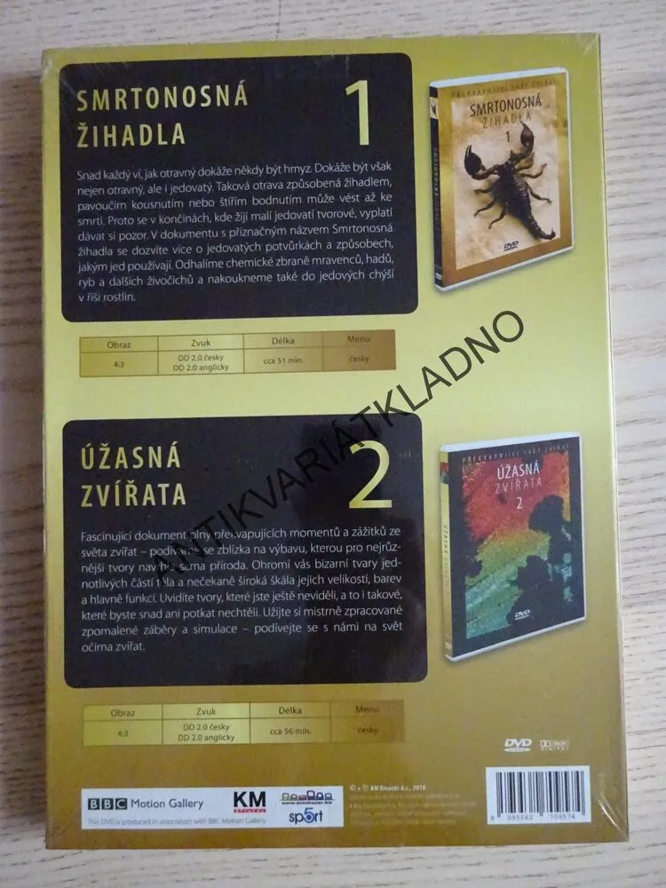 PŘEKVAPUJÍCÍ SVĚT ZVÍŘAT, 2 DVD FILM V DÁRKOVÉM BALENÍ,