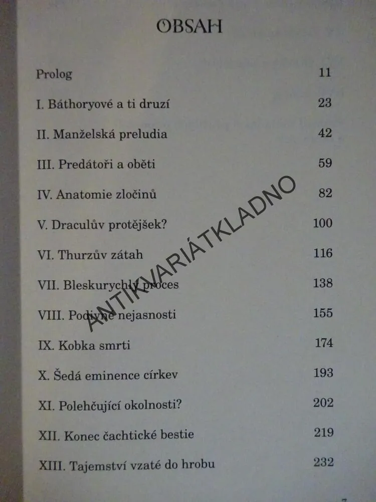 TAJEMSTVÍ ČACHTICKÉ BESTIE, VLADIMÍR LIŠKA, **an